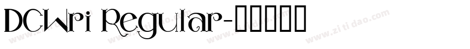 DCWri Regular字体转换